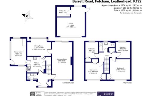 4 bedroom detached house for sale, Barrett Road, Fetcham, Leatherhead