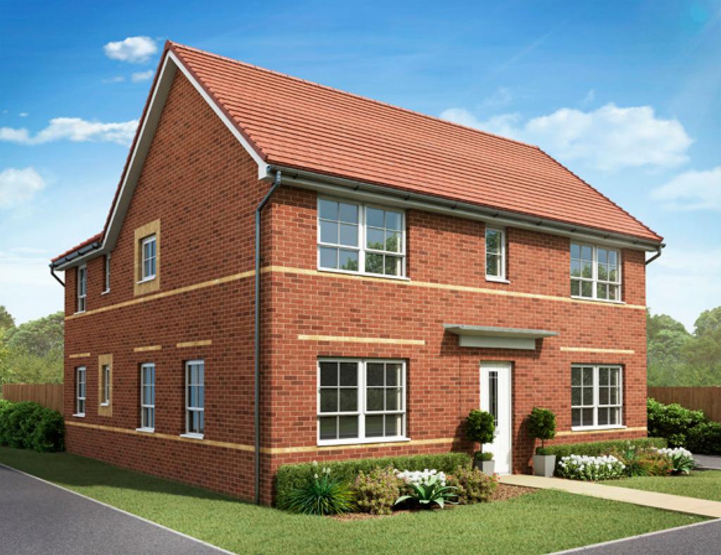 Exterior CGI image of our 4 bed Alnmouth home