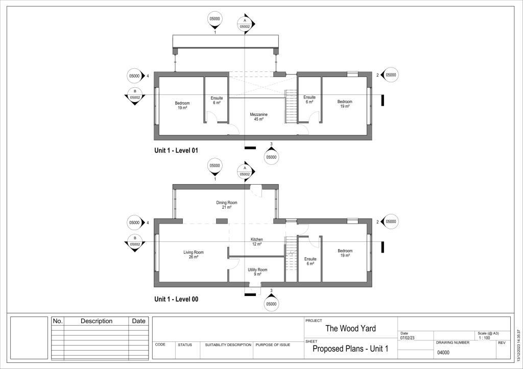 Proposed Floor Plan - Unit 1