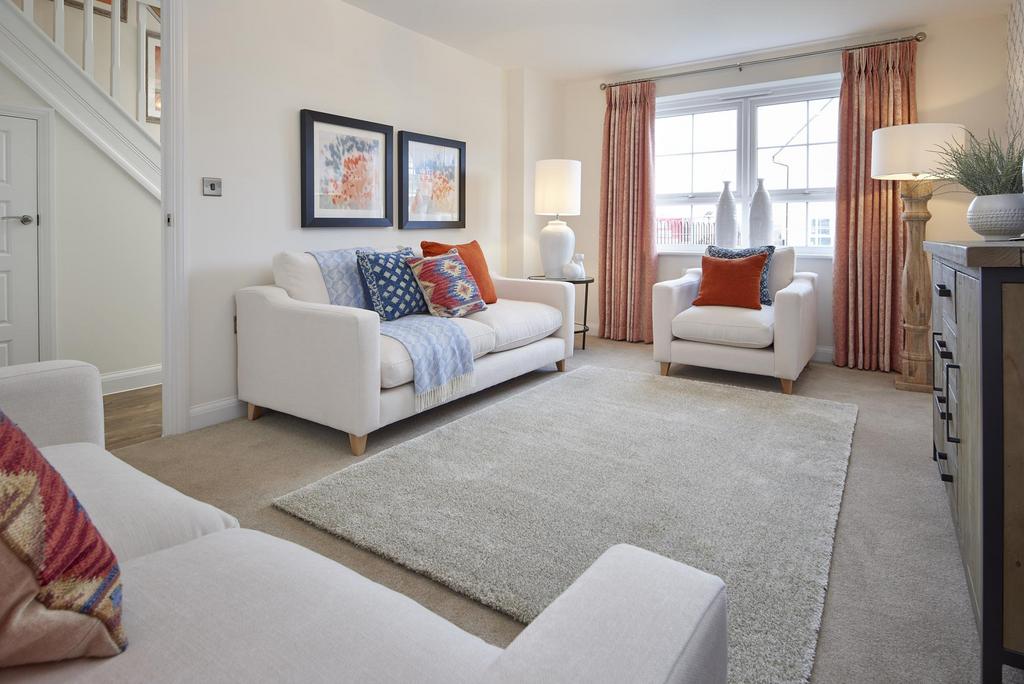 Spacious lounge in the Hemsworth 4 bedroom home