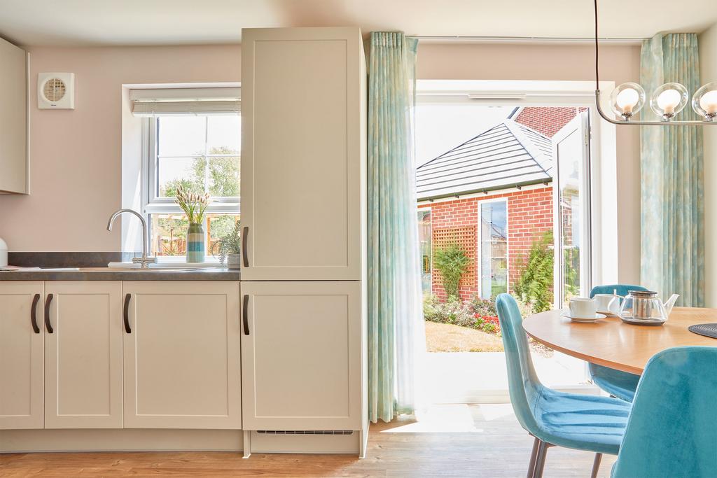 Open plan kitchen in the Moresby 3 bedroom home