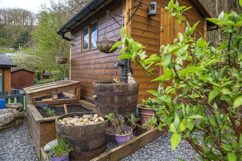 Shed and raised beds