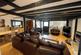 Living room with exposed beams