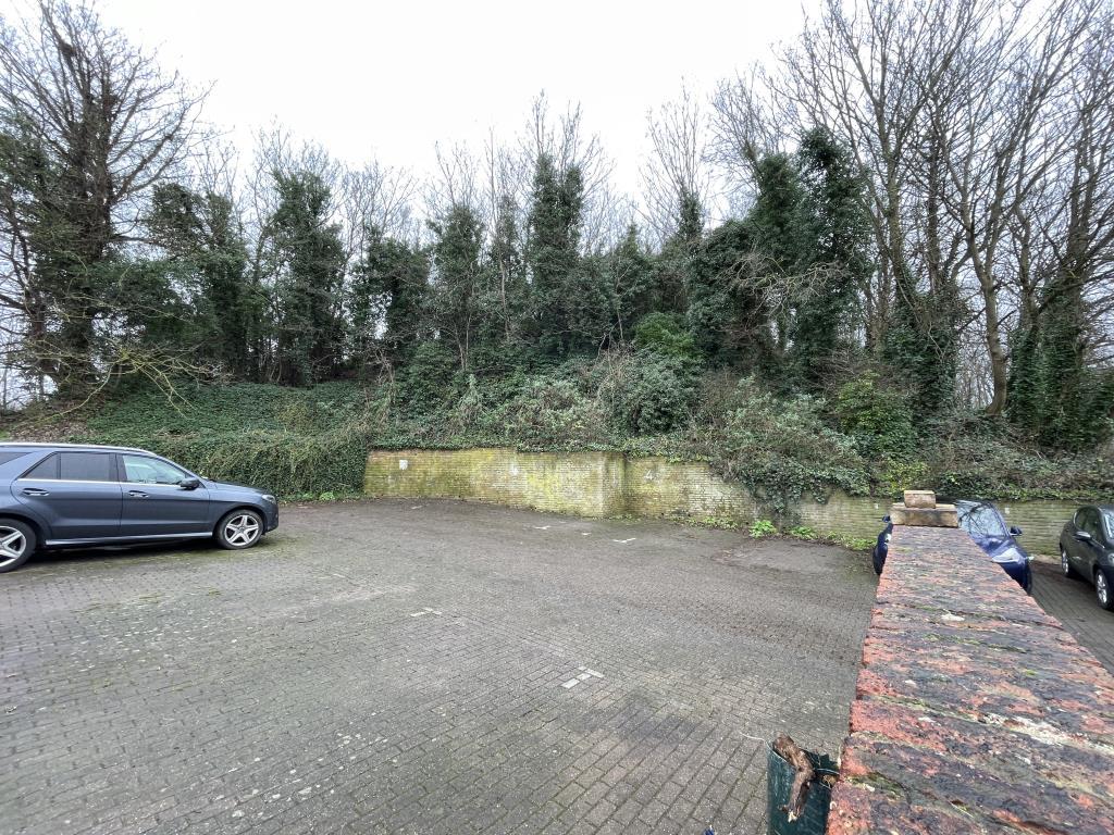 Outside view of western boundary from car park are