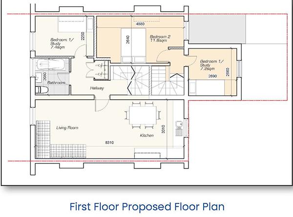 First Floor Proposed Floor Plan