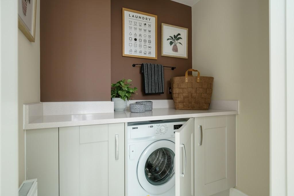 Handy separate utility room