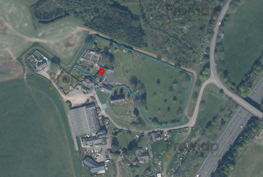 Ariel view Manor house