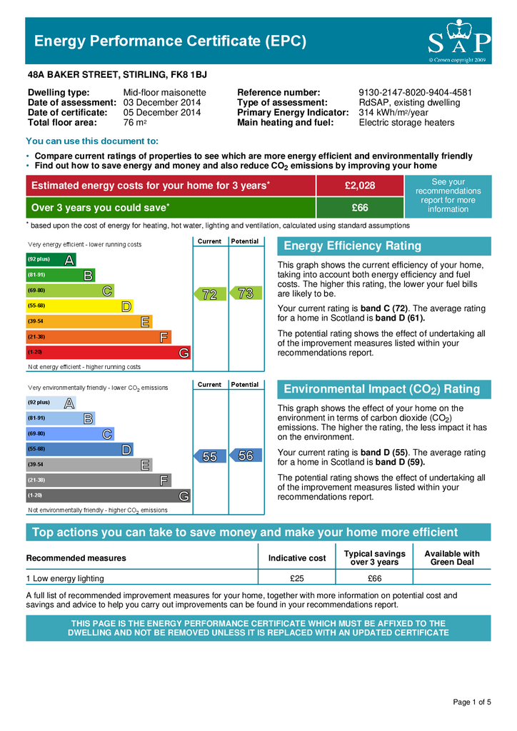 EPC Certificate