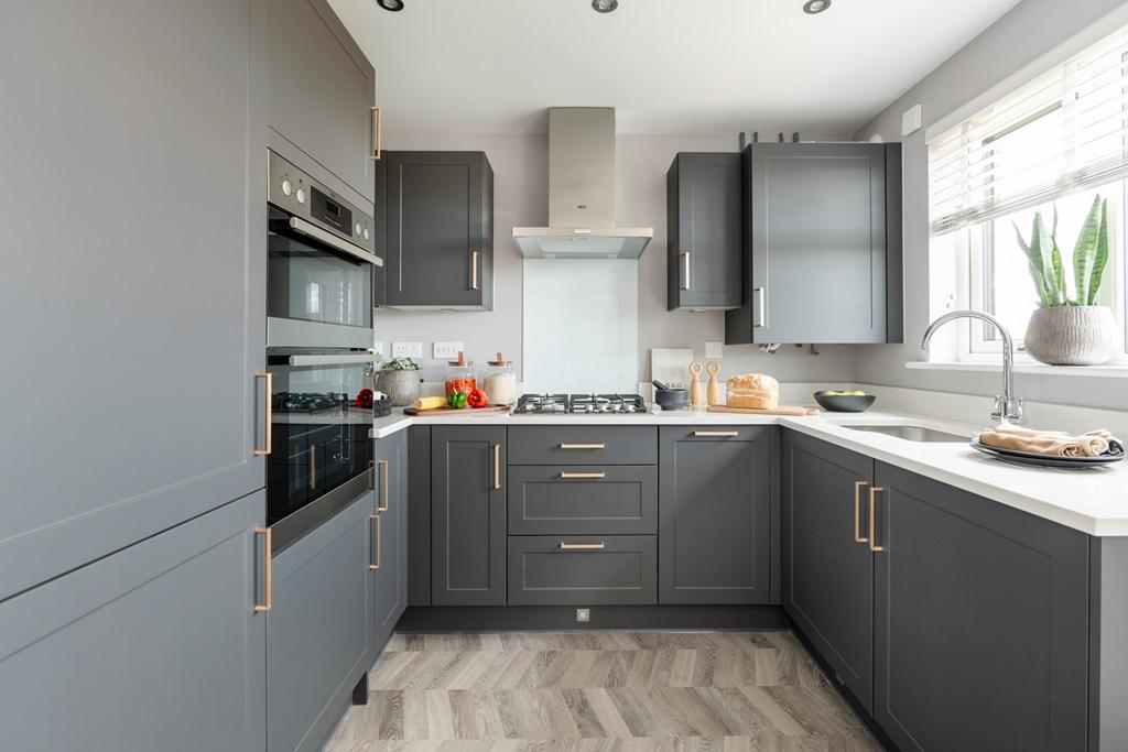 Choose from a range of cabinets and worktops to...