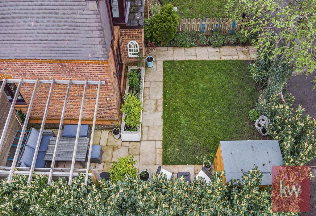 Elevated View of Garden