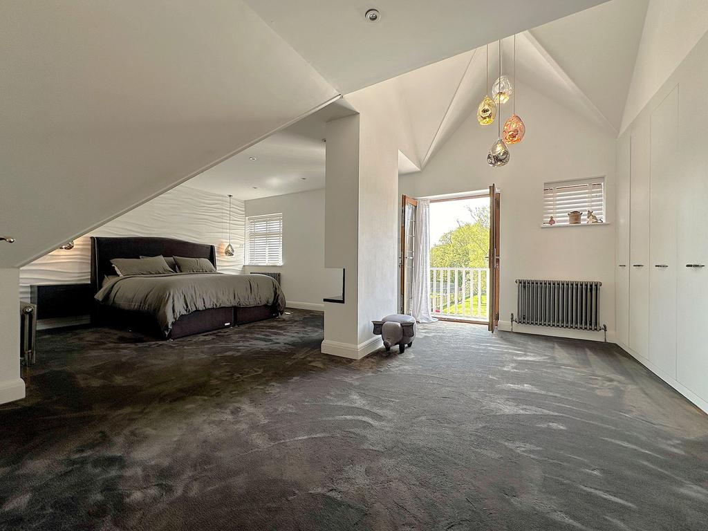 Extensive primary bedroom suite