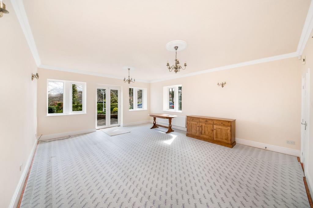 Open plan living dining room