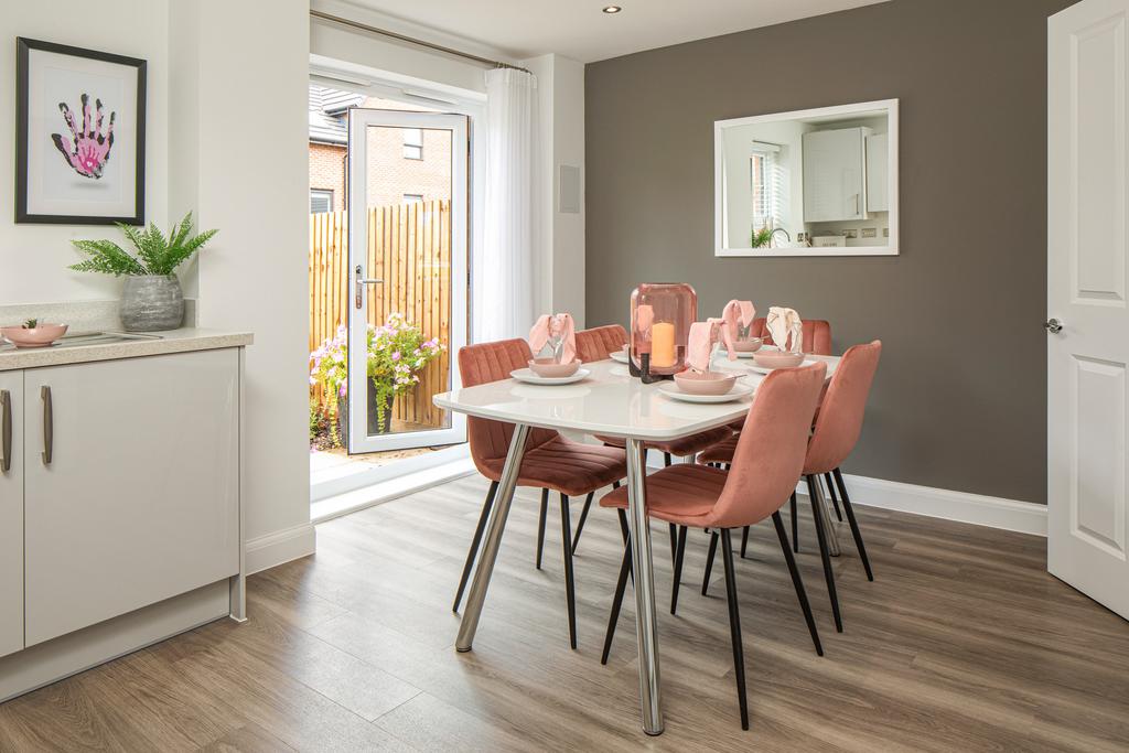Dining area in the Maidstone three bedroom home