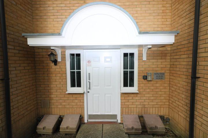 Main entrance with intercom