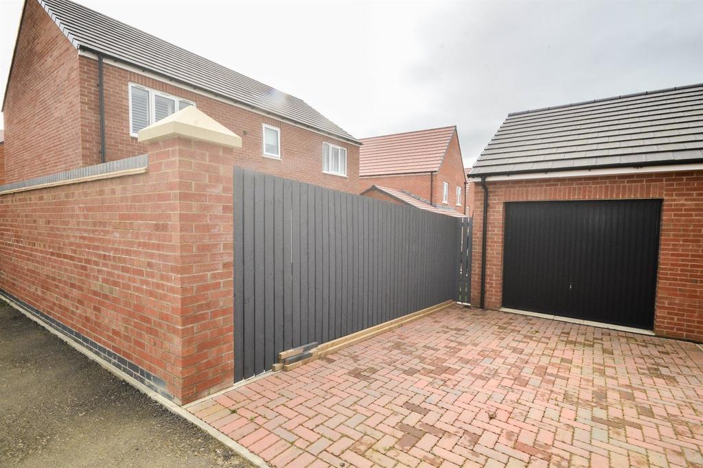 Driveway and garage