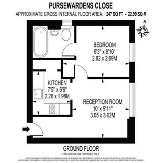 1 bedroom apartment to rent, Pursewardens Close,  W13 9PN