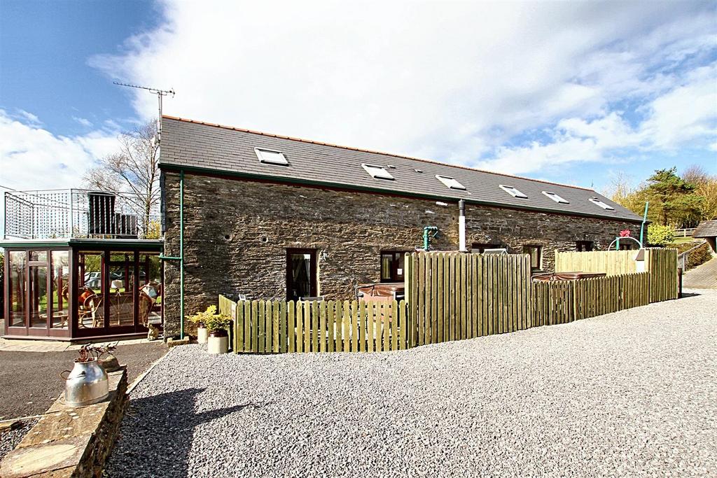 Rear view of holiday cottages