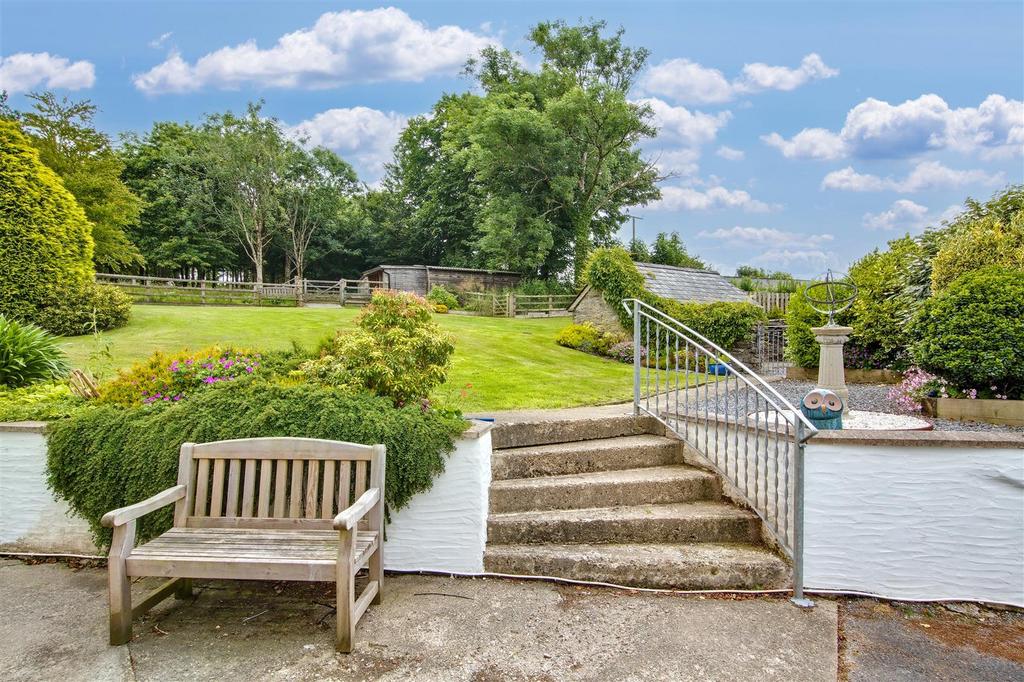 Steps from Main House (Utility Romm Door) up to Ga