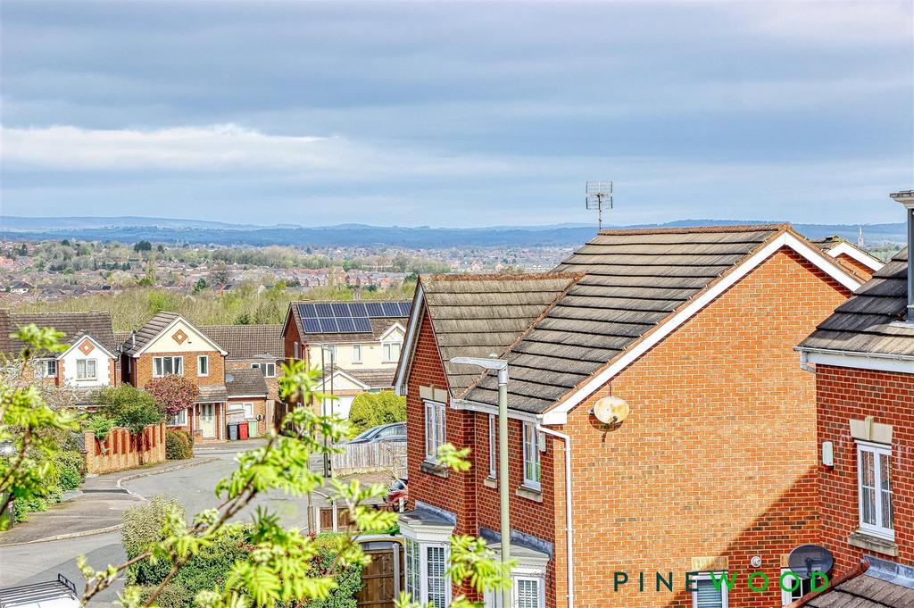 Views towards crooked spire