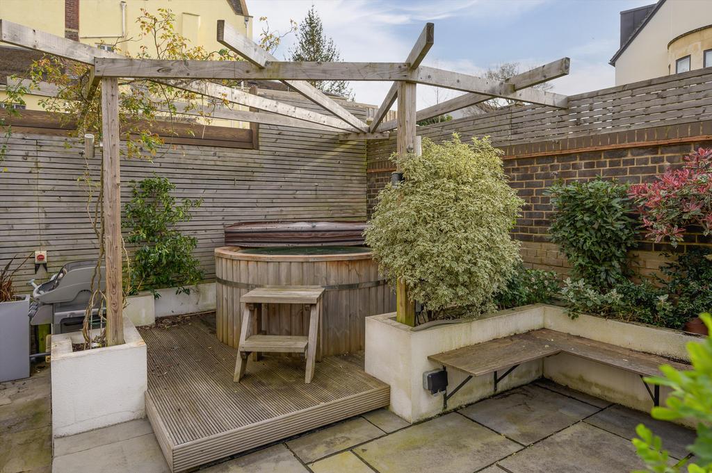 Hot tub and patio