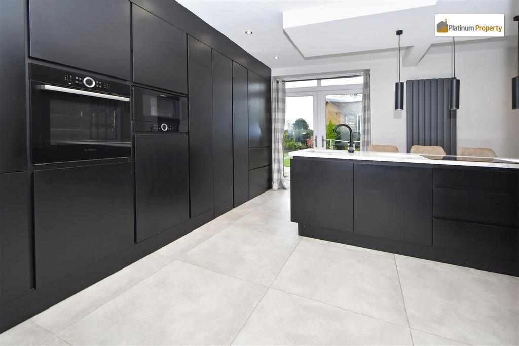 Open plan living dining kitchen