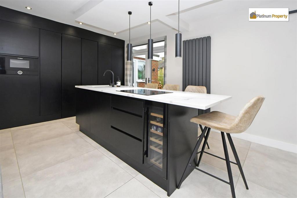 Open plan living dining kitchen