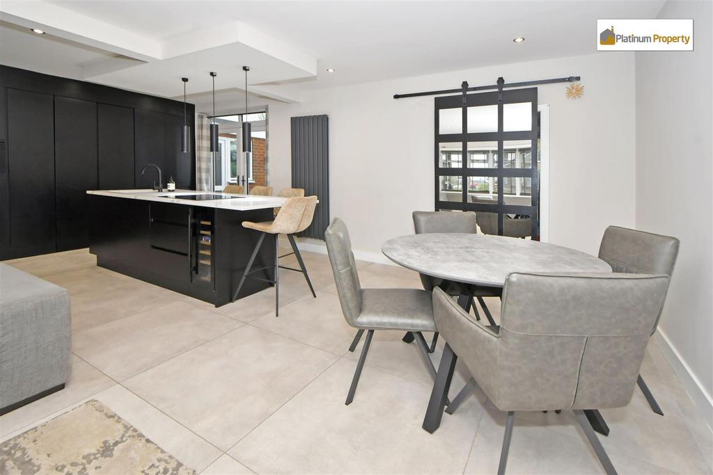 Open plan living dining kitchen