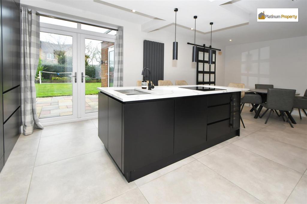 Open plan living dining kitchen