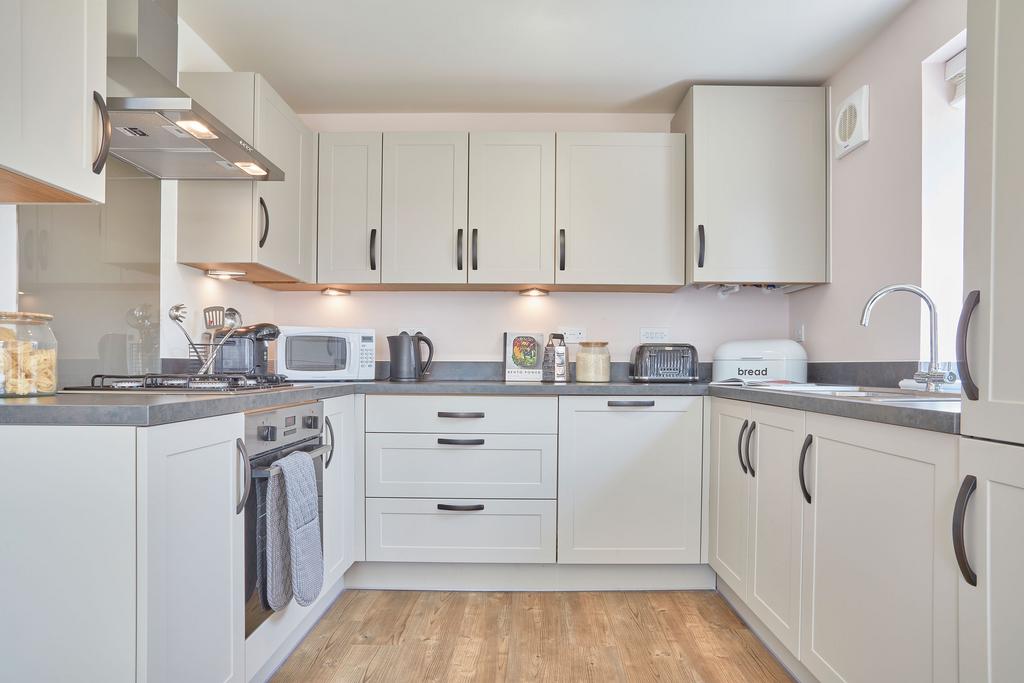 Open plan kitchen in the Moresby 3 bedroom home