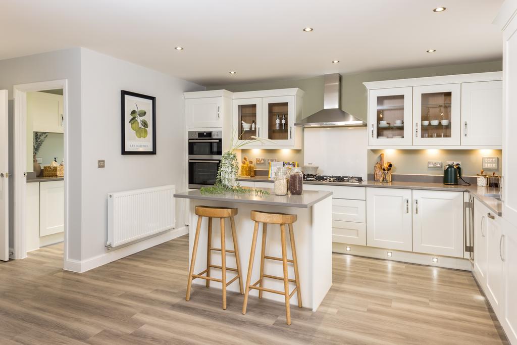 Open plan kitchen in the Manning. 5 bed home.