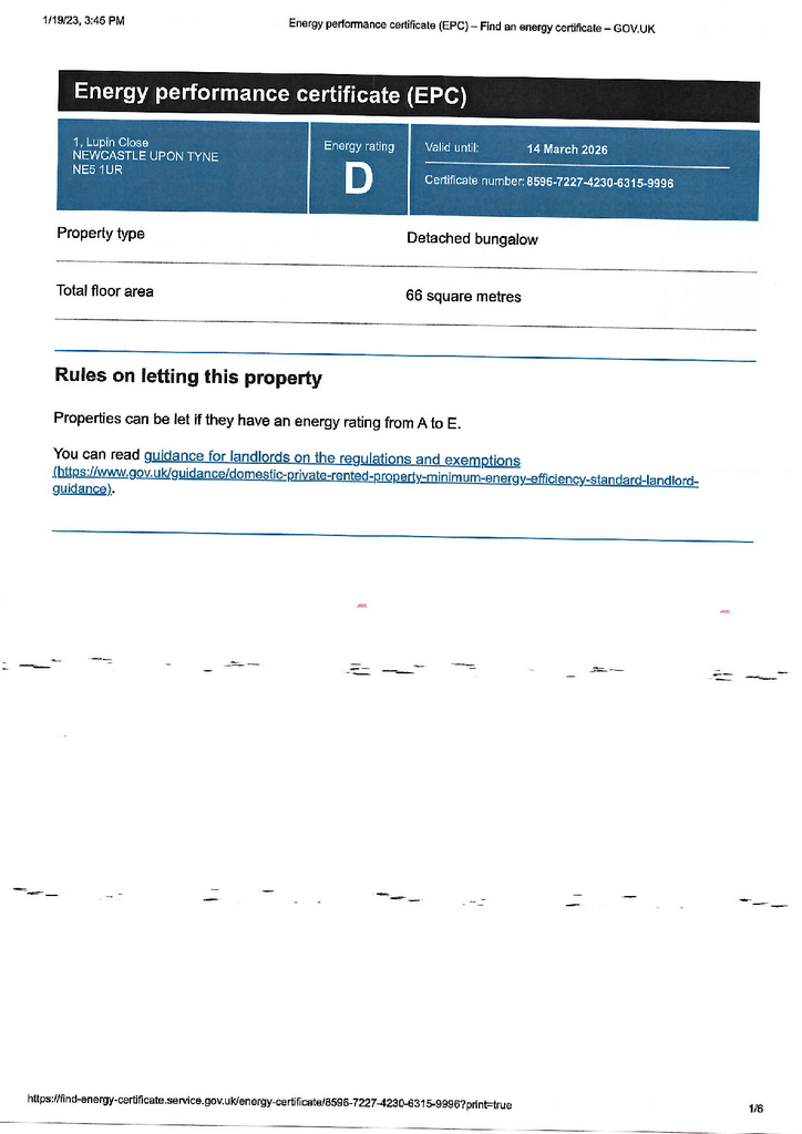 EPC Certificate