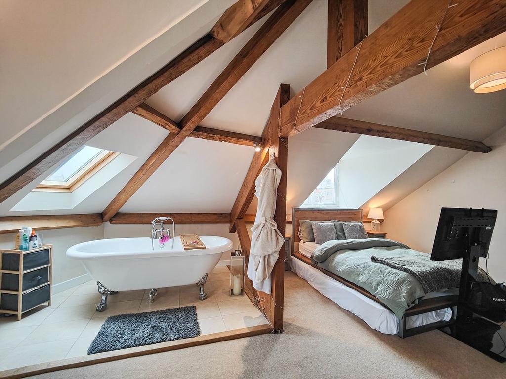 Bedroom with bathing area
