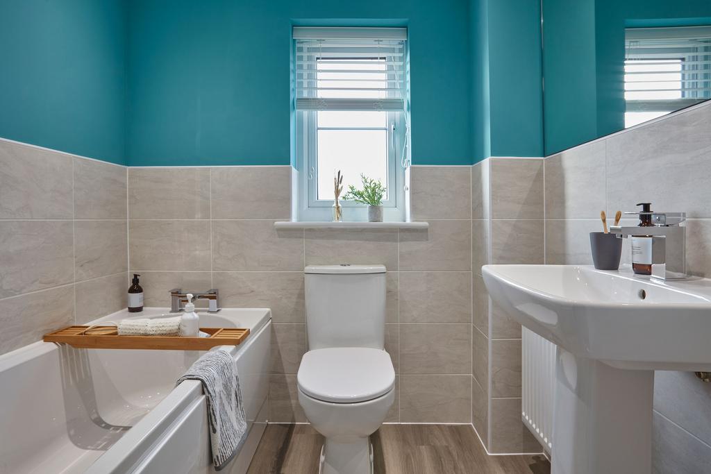 Family bathroom in the Maidstone 3 bedroom home