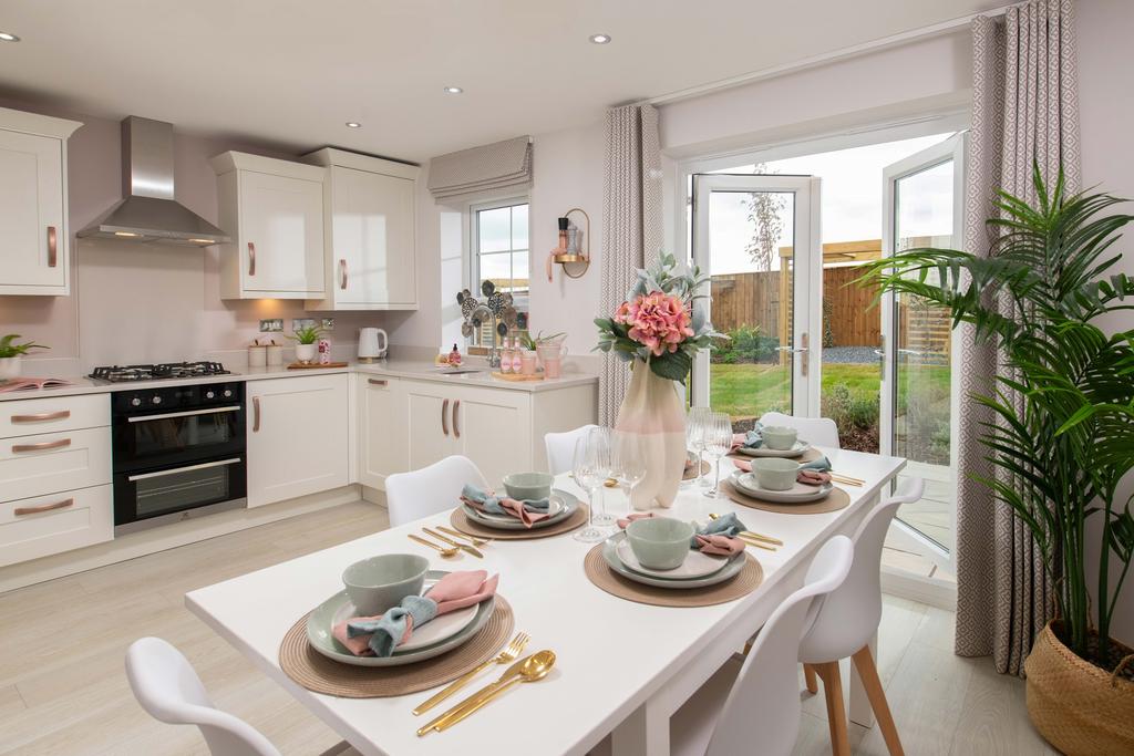 Open plan Ellerton dining kitchen