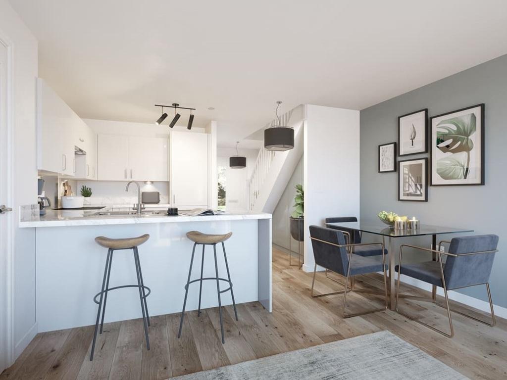 Modern kitchen with ample storage