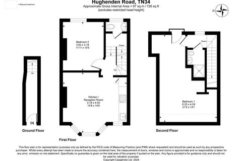 2 bedroom apartment to rent, Hughenden Road, Hastings, TN34