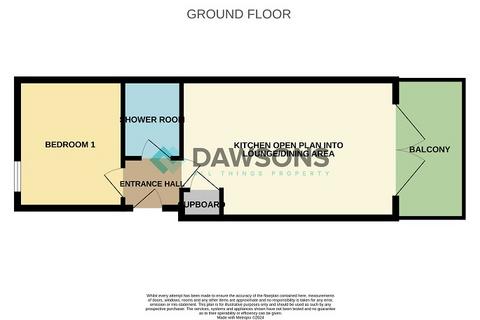1 bedroom ground floor flat to rent, Fairhaven Court, Rotherslade, Swansea, SA3