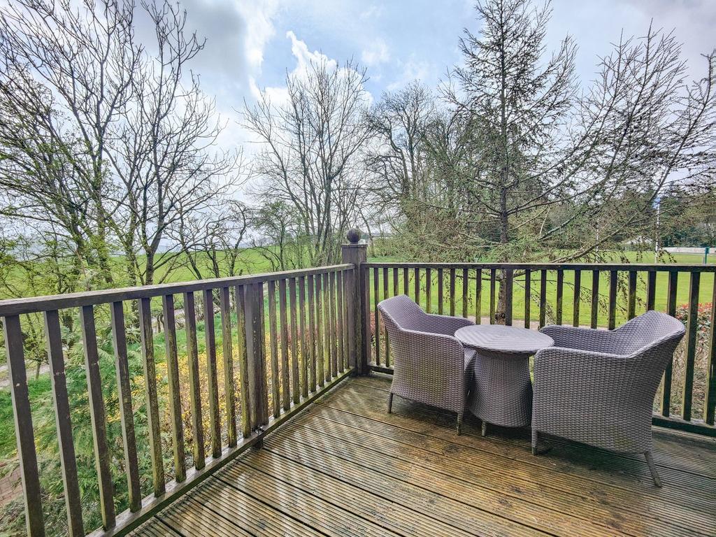 View from decking