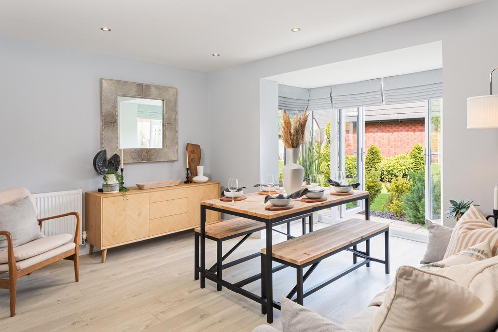 Dining area in The Greenwood 3 bedroom home