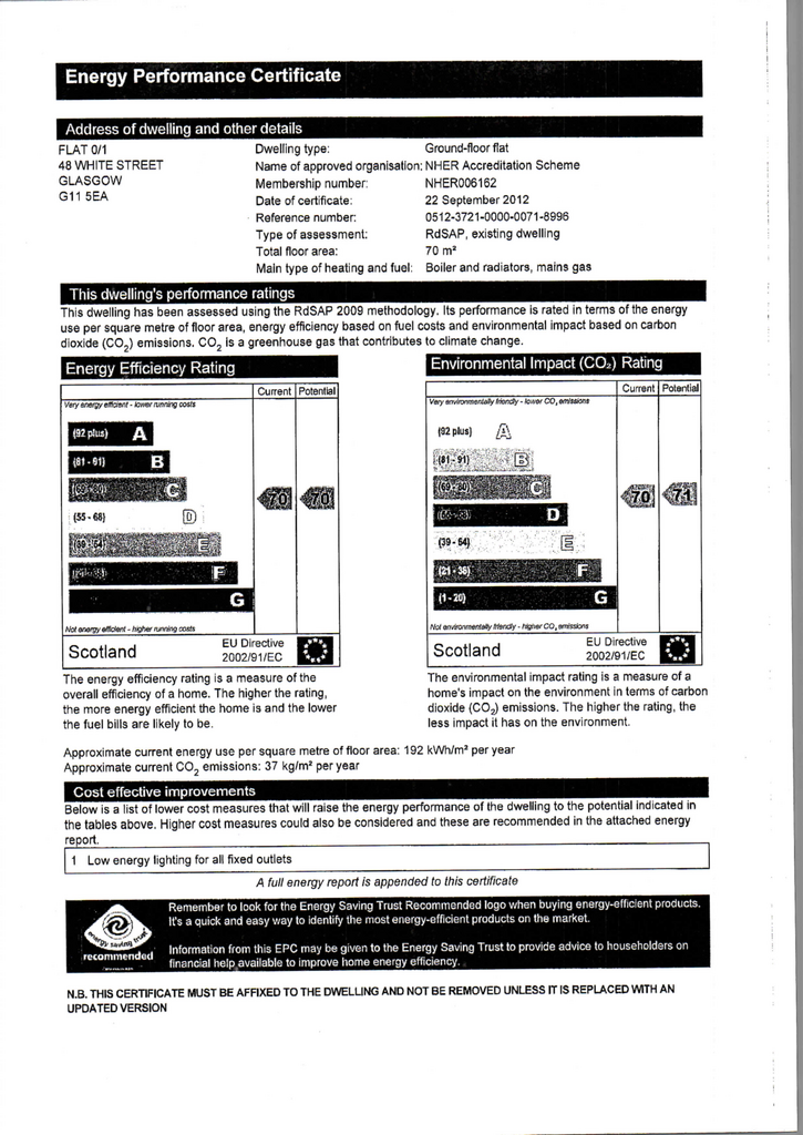EPC Certificate