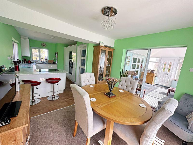 Dining into kitchen