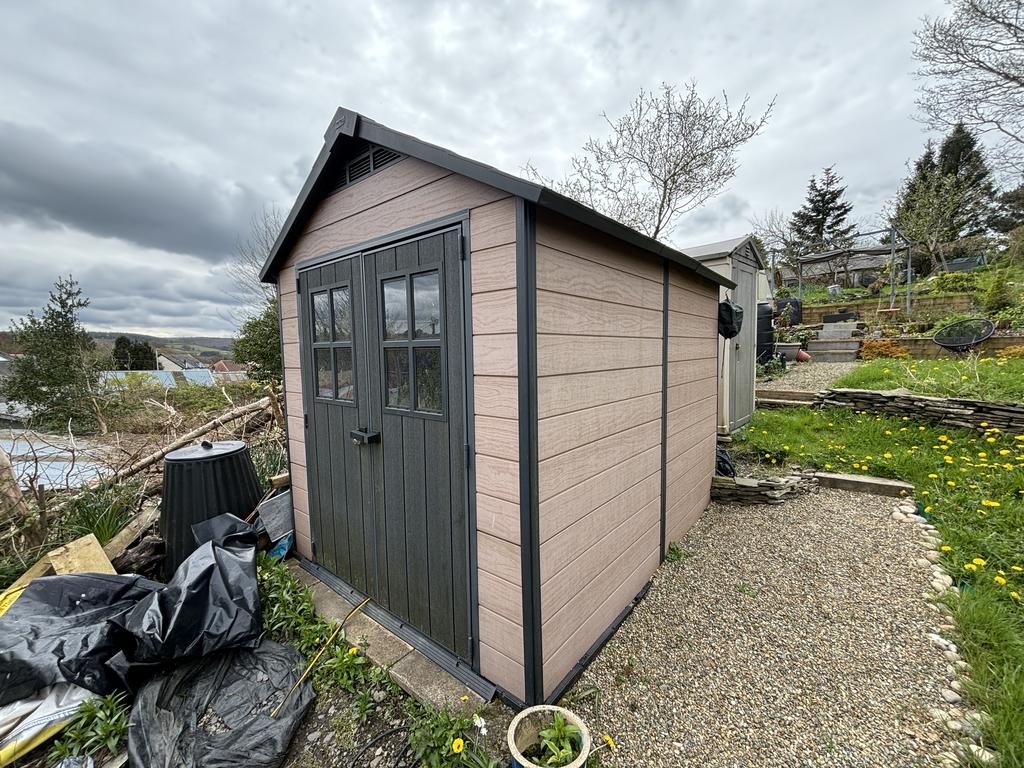 Two useful garden sheds