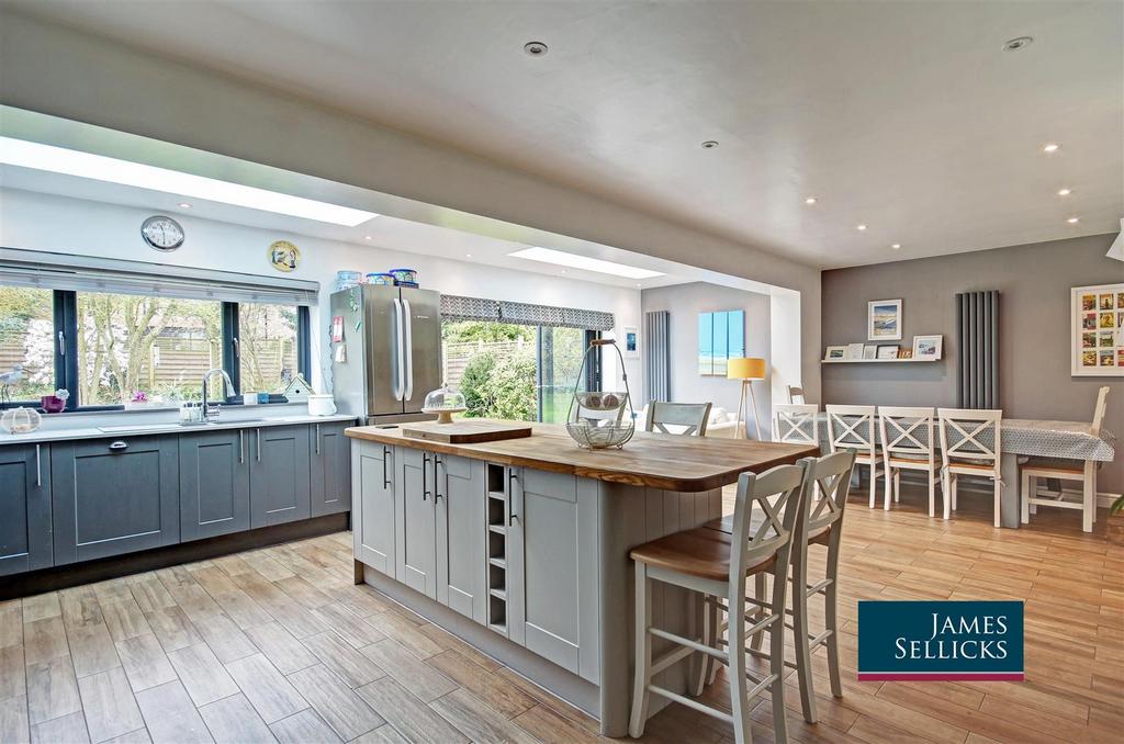 Open plan living dining kitchen