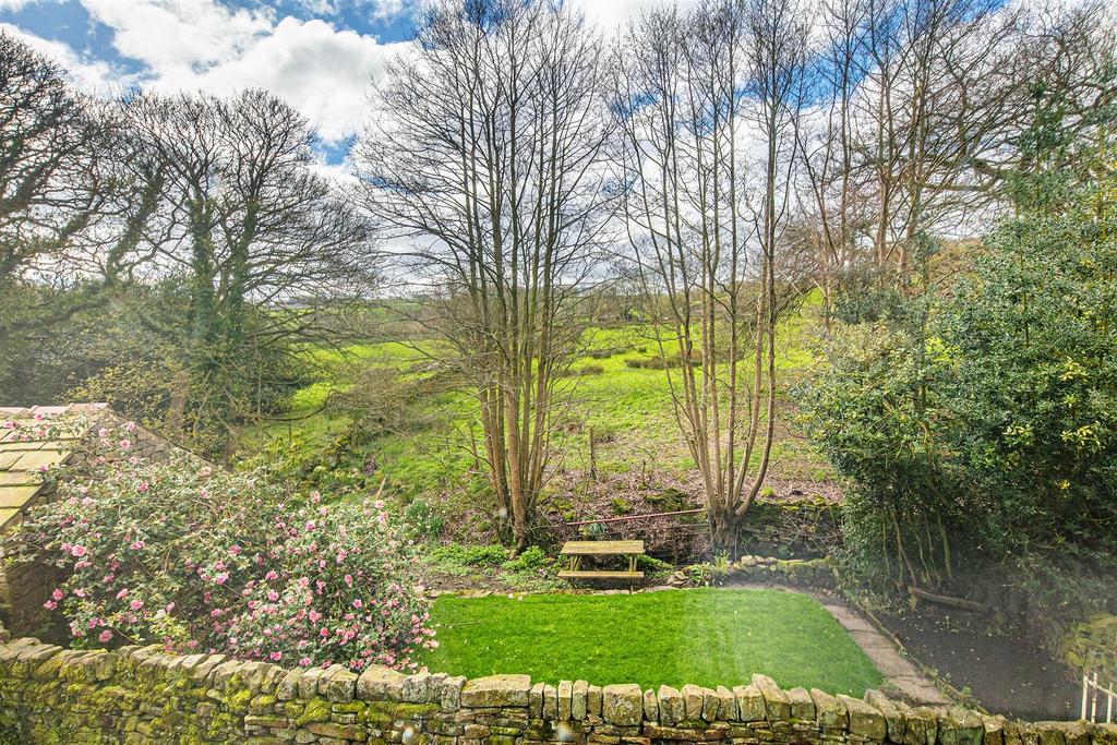 View from bedroom over garden