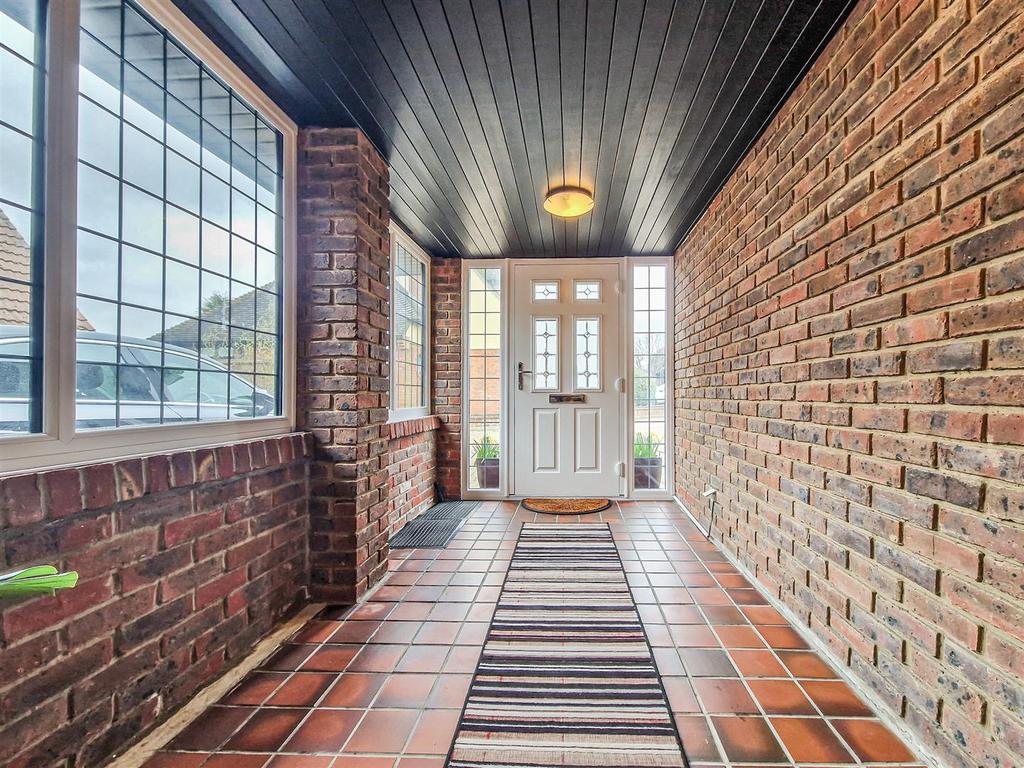 Grand entrance porch
