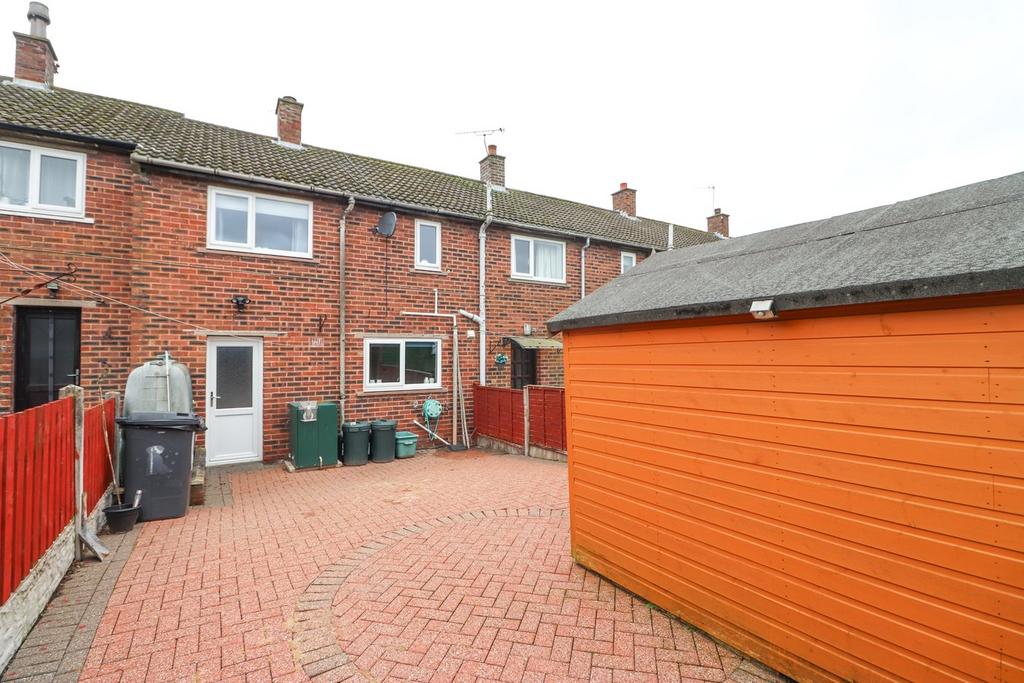 Rear of property