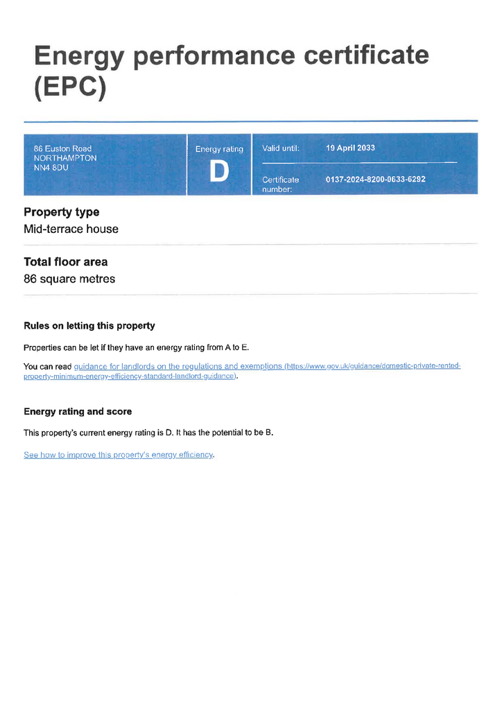 EPC Certificate