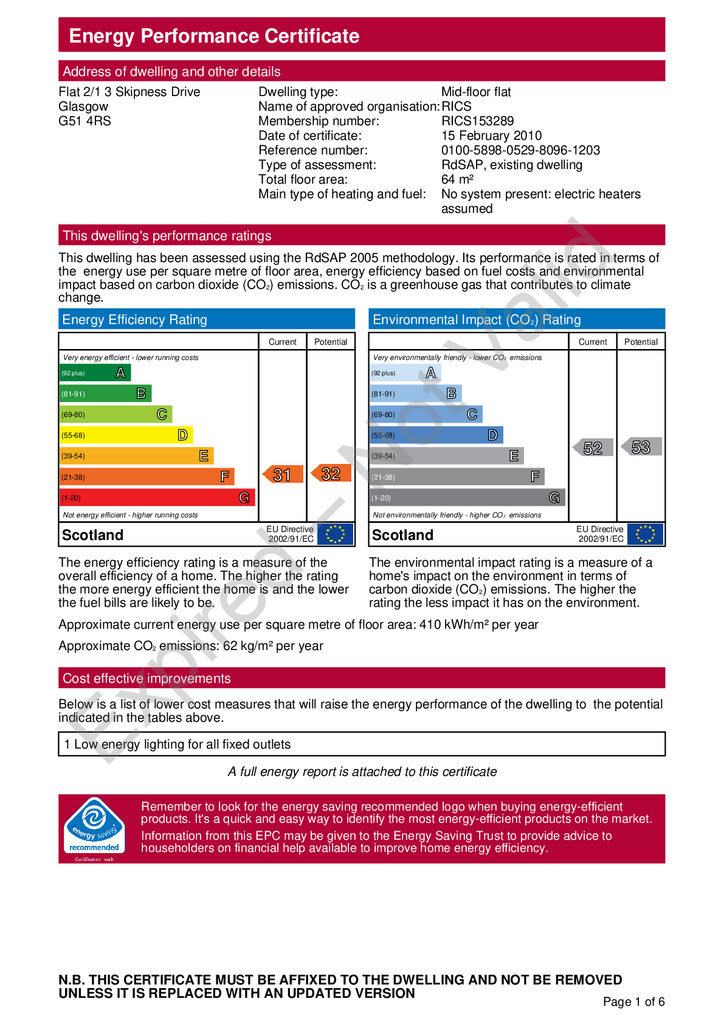 EPC Certificate