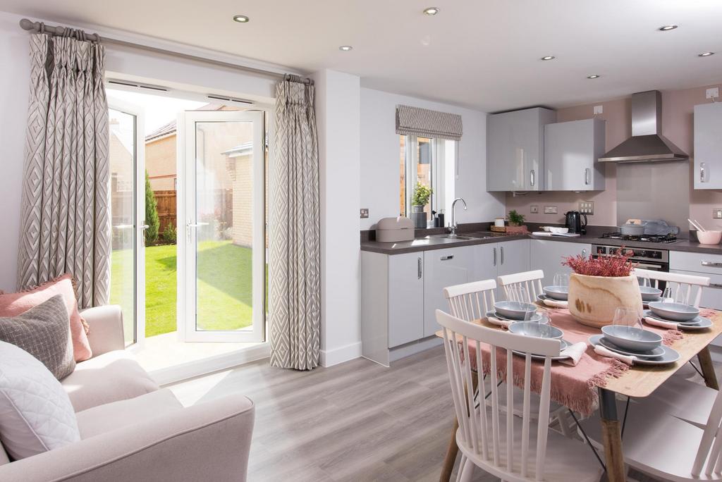 Open plan kitchen in the Hadley home at Willow...