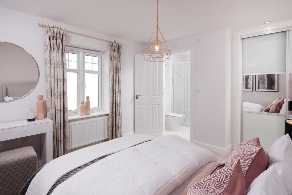 Main bedroom in The Hadley home at Willow Grove